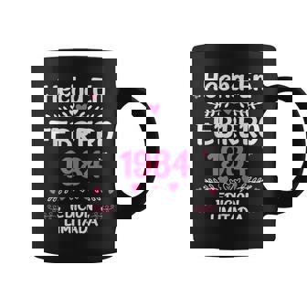 41 Cumpleaños 41 Años Hecha En 1984 Febrero Taza de café - Regaloses