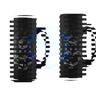 4D Space Tesseract Graphic Print Coffee Mug - Monsterry