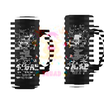 4th Grade Squad Reindeer Christmas Fourth Grade Teacher Xmas Graphic Print Coffee Mug - Monsterry