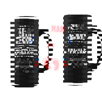 4th Of July The Man Behind The Firecracker Shirt Daddy Graphic Print Coffee Mug - Monsterry
