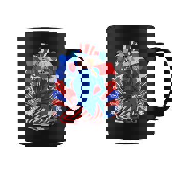 4th Of July Sexy Uncle Sam Patriotic Woman American Graphic Print Coffee Mug - Monsterry