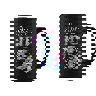 5Th Birthday Mermaid Theme Party Dive Into Five 5 Years Old Coffee Mug | Seseable CA