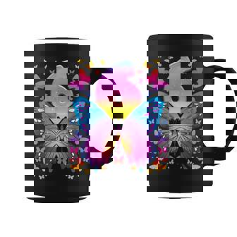 6To Cumpleaños Niña 6 Años Mariposa Número 6 Taza de café - Regaloses