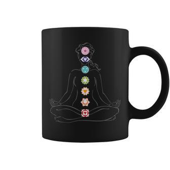7 Chakras Chakra Body Méditation Méditation Yoga Tasse - Cadeauxyz