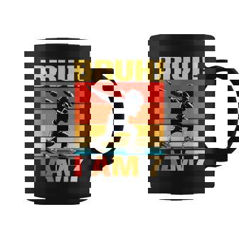 7 Year Old Birthday Dabbing Boy Bruh It's My 7Th Birthday Coffee Mug - Seseable