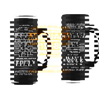 75Th Birthday Legend Born In January 1948 75 Years Old Coffee Mug | Mazezy