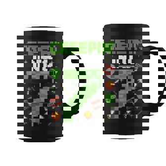7Th Birthday Gamer Pixel Creepin’ Into 7 Video Game Party Coffee Mug | Mazezy