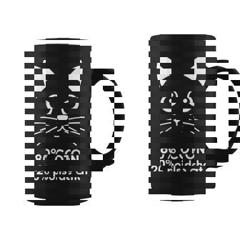 80 Coton 20 Poils De Chat Humour Tasse - Cadeauxyz