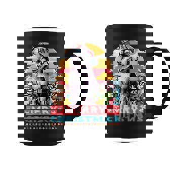 À Café Husky Santa Claus Merry Christmas Dogs Tasse - Cadeauxyz