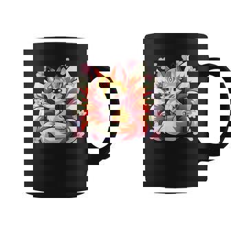 À Neuf Queues Renard Kitsune Japonais Fleurs De Cerisier Tasse - Cadeauxyz