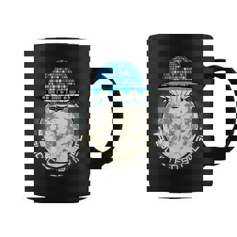 Abducted By Music Ufo Alien Space Club Festival Graphic Print Coffee Mug - Monsterry