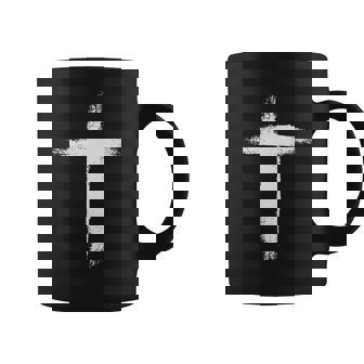 Abstract Christian Jesus Cross Graphic Print Coffee Mug - Monsterry