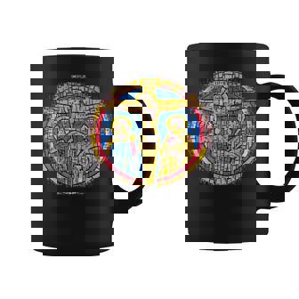 Abstract Jesus On Cross Christian Premium Graphic Print Coffee Mug - Monsterry