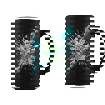 Abstract Space Explosion Art Vibrant Cosmic Burst Supernova Graphic Print Coffee Mug - Monsterry