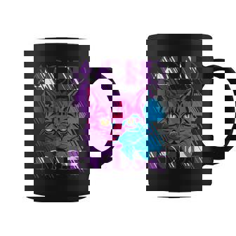 Acid House Cat Techno Raver Dj Rave Party Festival De Edm Taza de café - Regaloses