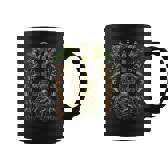 Acoustic Guitar Tree Nature Lover Guitarist Guitar Player Graphic Print Coffee Mug - Monsterry