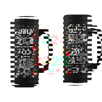 Adiós 2024 Hola 2025 Feliz Navidad Feliz Año Nuevo 2025 Taza de café - Regaloses