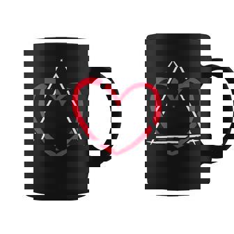 Adopt Symbol Triangle Heart Gotcha Day Family Adoption Graphic Print Coffee Mug - Monsterry