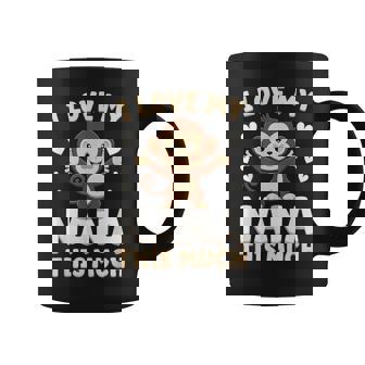 Adorable Monkey I Love My Nana This Much Coffee Mug - Seseable