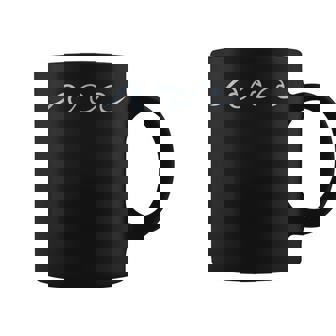 Aesthetically Pleasing One Line Art Wave Minimalist Surf Tank Top Graphic Print Coffee Mug - Monsterry