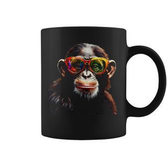 Affe Sonnenbrille Tier Zoo Bunt Kunst Affe Tassen - Geschenkecke