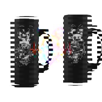 African Wild Dog Cardio African Wild Dog Graphic Print Coffee Mug - Monsterry
