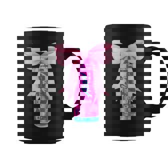 Alani Nu Pink Energy Drink Lover Bow Coquette Trendy Coffee Mug - Monsterry