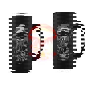 Alien And Bigfoot Campfire Sasquatch Ufo For Outdoor Lovers Coffee Mug - Thegiftio