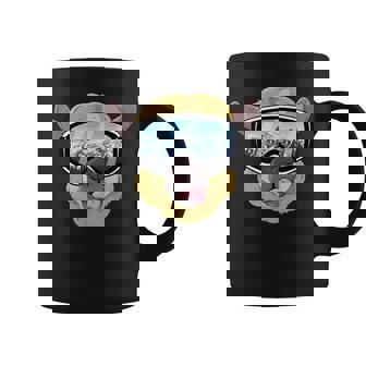 Alpaga Avec Masque De Ski Et Paysage D'hiver Tasse - Cadeauxyz