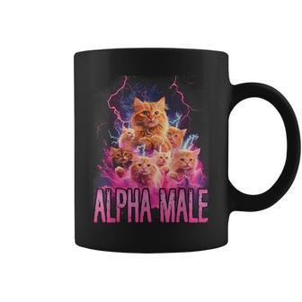 Alpha Male Lustige Kätzchen Meme Cute Cat Humorous Tassen - Geschenkecke