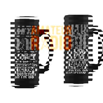 Amateur Radio A Hobby Ham Operator Ham Radio Graphic Print Coffee Mug - Monsterry