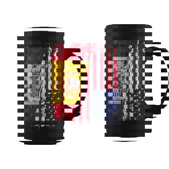 América España Bandera De La Amistad Usa Estados Unidos Sin Mangas Taza de café - Regaloses