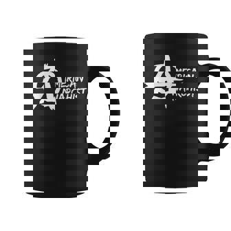 American Anarchist Anarchy Symbol Anti Government Graphic Print Coffee Mug - Monsterry