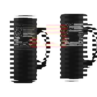 American Flag Dachshund Patriotic Dachshund Doxie Lover Graphic Print Coffee Mug - Monsterry