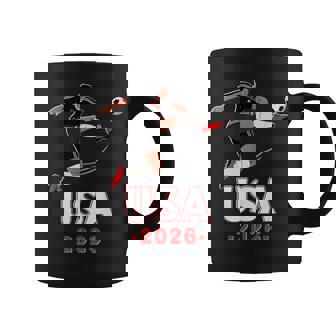 American Flag Soccer Apparel Cup Soccer 2026 Graphic Print Coffee Mug - Monsterry