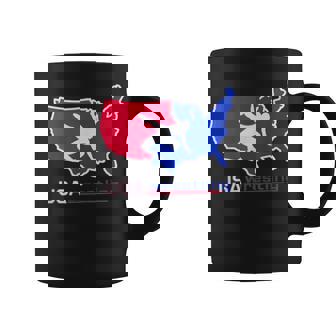 American Flag Wrestling Usa Wrestler Patriot Coffee Mug - Seseable