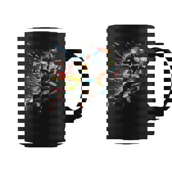 American Football Player Paint Coffee Mug - Thegiftio