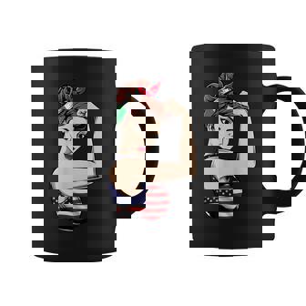 American Mexican Girl Unbreakable Heritage Mexico Flag Graphic Print Coffee Mug - Monsterry