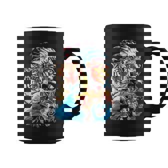 Amérique Native Amérique Du Nord Loup Indien Aigle Tasse - Cadeauxyz