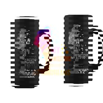 I Am My Ancestors Wildest Dreams Juneteenth Afro Girl Graphic Print Coffee Mug - Monsterry