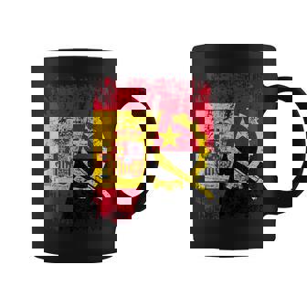 Angola España Bandera De La Amistad Angola Taza de café - Regaloses