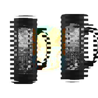 Anime Cat t Featuring Cats In Paris Graphic Print Coffee Mug - Monsterry