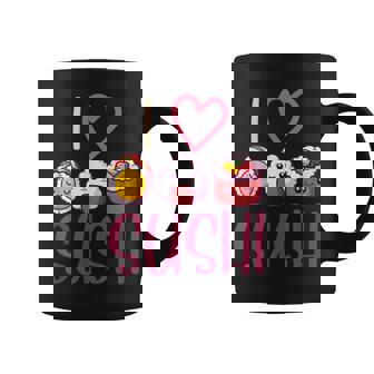 Anime Lover Asian Food Nigiri Sashimi Maki I Love Sushi Graphic Print Coffee Mug - Monsterry