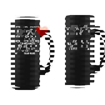 Aniversario De Matrimonio Hombres Outfit I Heart My Wife Taza de café - Regaloses