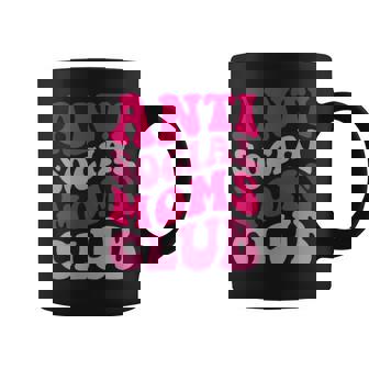 Anti Social Moms Club Mom Saying Women Groovy Apparel Graphic Print Coffee Mug - Monsterry