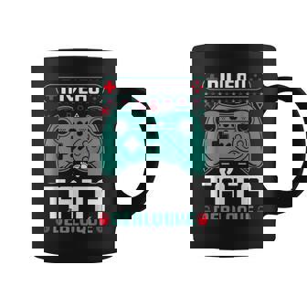 Anuncio Embarazo Futuro Tata 2023 Geek Nivel Tata Desbloqueado Taza de café - Regaloses