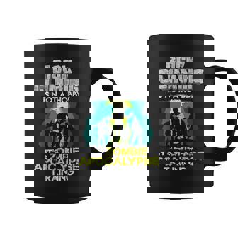 Apocalypse Survival & Zombie Invasion Bouldering Graphic Print Coffee Mug - Monsterry