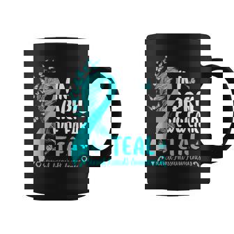 In April We Wear Teal Ribbon Sexual Assault Awareness Month Coffee Mug - Monsterry