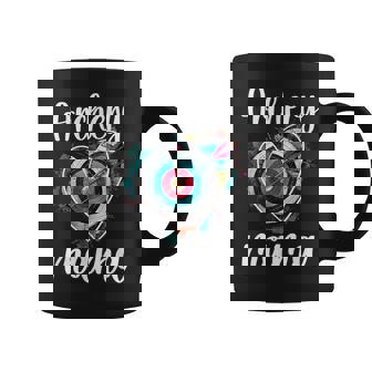 Archery Mama Heart Archery Mom Of An Archer Mother Coffee Mug | Seseable CA