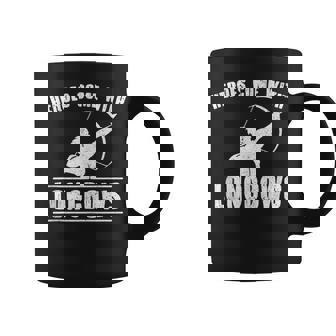 Arco Aquería Longbow Flecha Caza Sin Mangas Taza de café - Regaloses